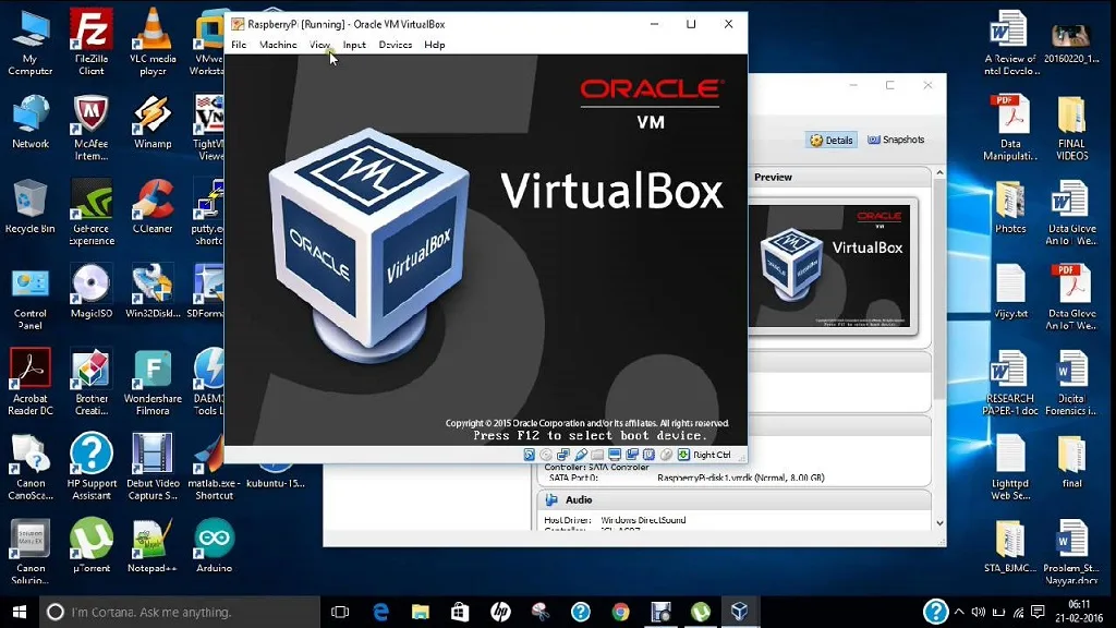 running mac  on windows virtualbox