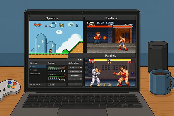 Écran de streaming sur macOS